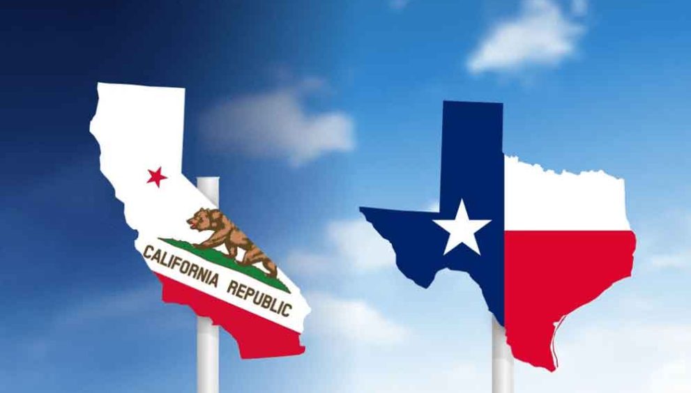 California and Texas
