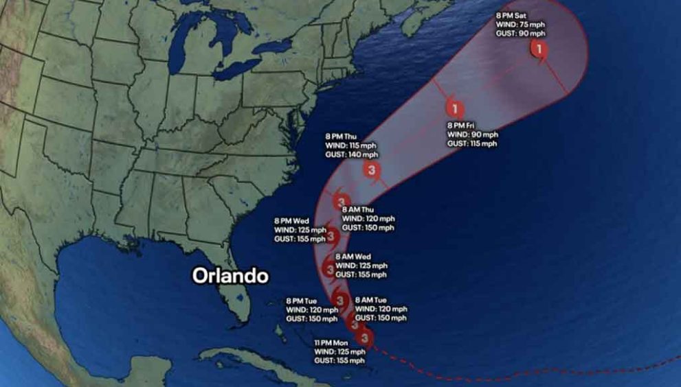 Hurricane Erin Path Tracker