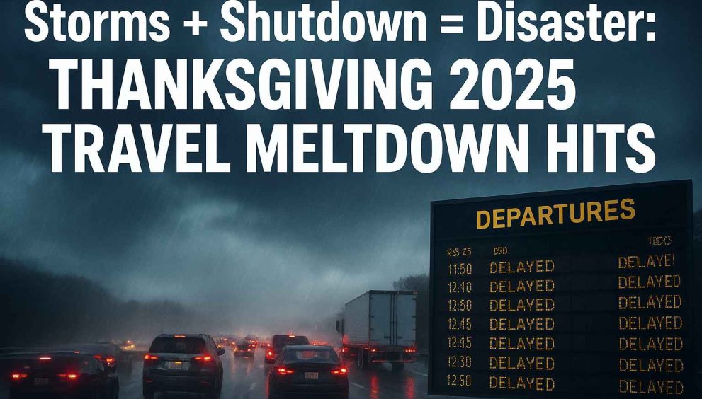 Storms + Shutdown = Disaster: Thanksgiving 2025 Travel Meltdown Hits
