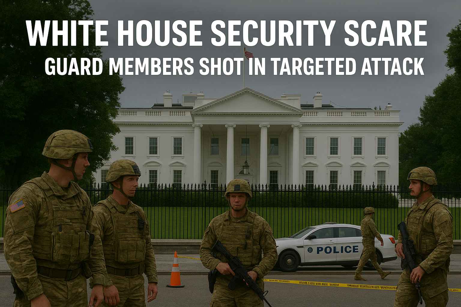 White House Security Scare: Guard Members Shot in Targeted