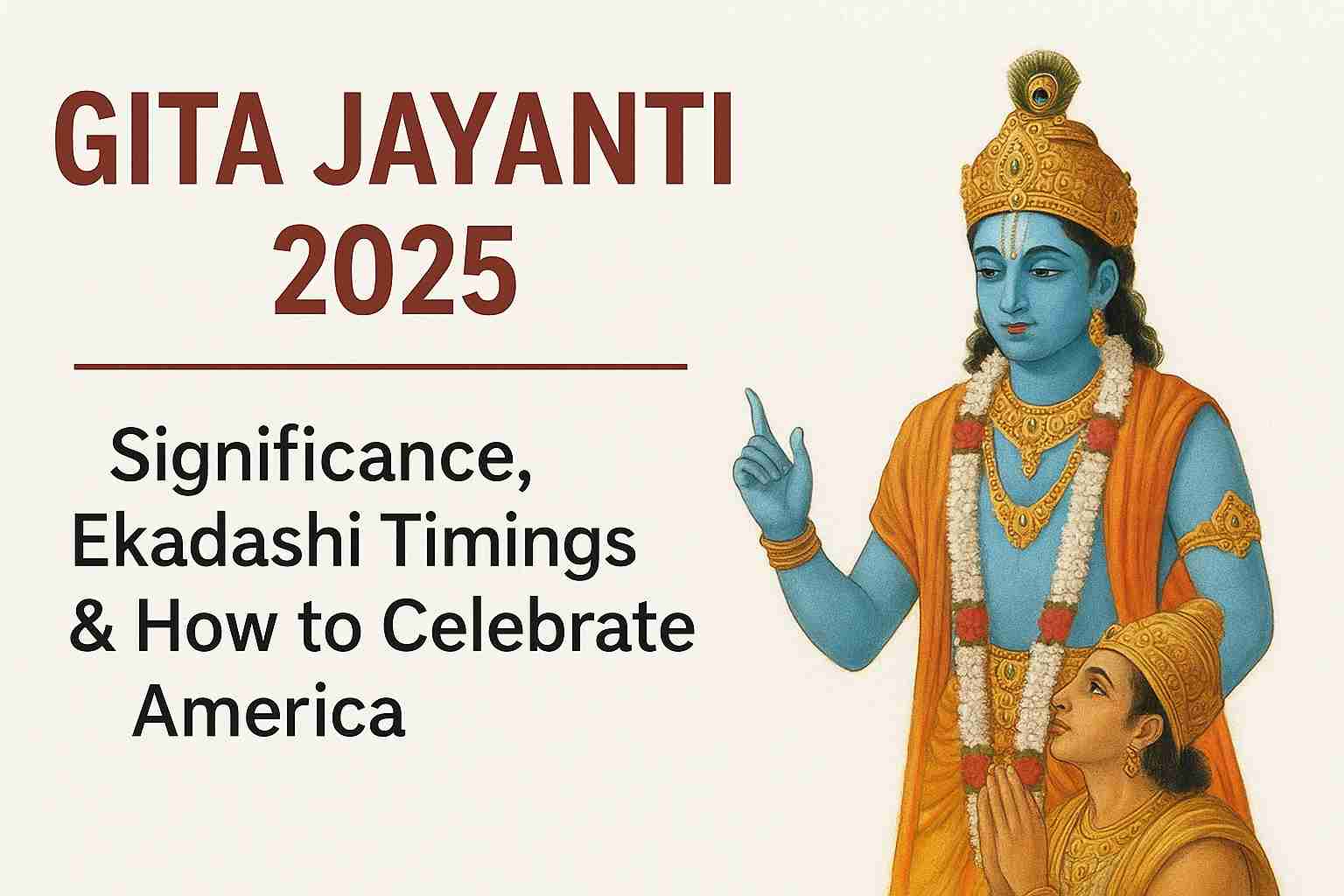 8. Gita Jayanti 2025: Significance, Ekadashi Timings & How to Celebrate in America - click usa news