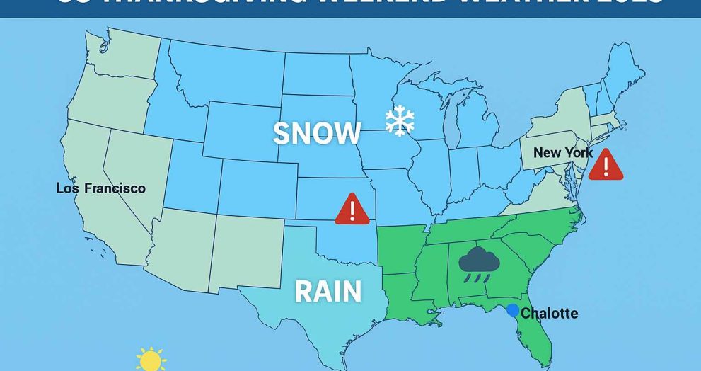 Thanksgiving 2025 Weather Across America: What Travelers Need to Know
