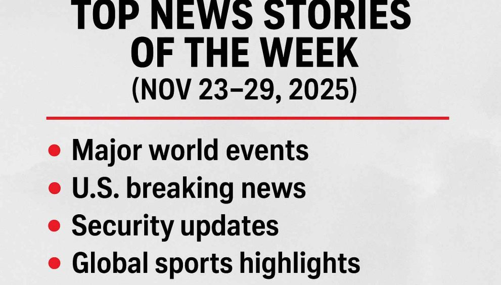 Top News Stories of the Week (Nov 23–29, 2025): World - click usa news