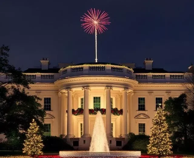 White House New Year Celebrations 2026: Holiday Decorations