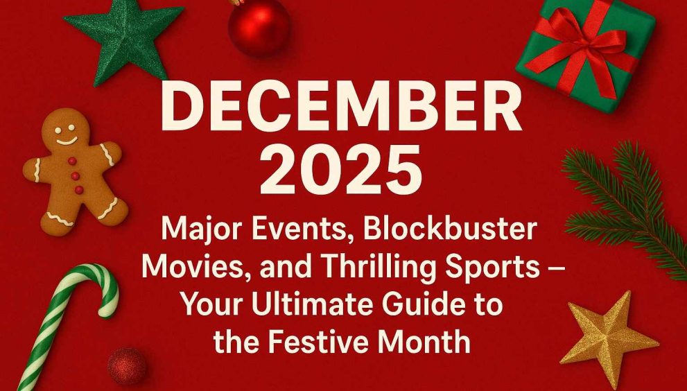 December 2025: Major Events, Blockbuster Movies, and Thrilling Sports – Your Ultimate Guide to the Festive Month - click use news