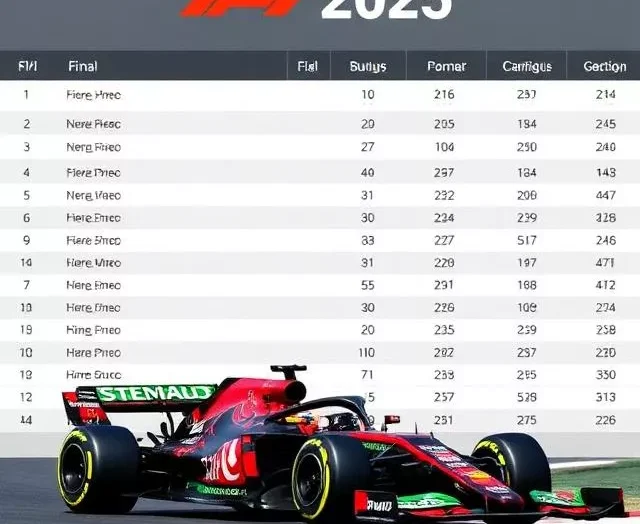 F1 2025 Standings: Complete Final Drivers' and Constructors' Championship Results