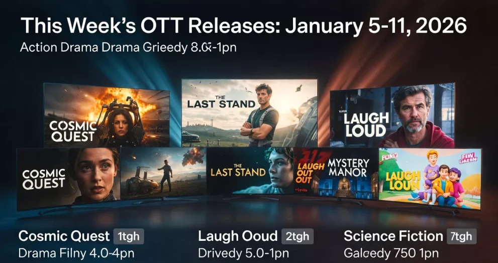 This Week's OTT Releases: Must-Watch Movies and Shows Streaming from January 5-11, 2026