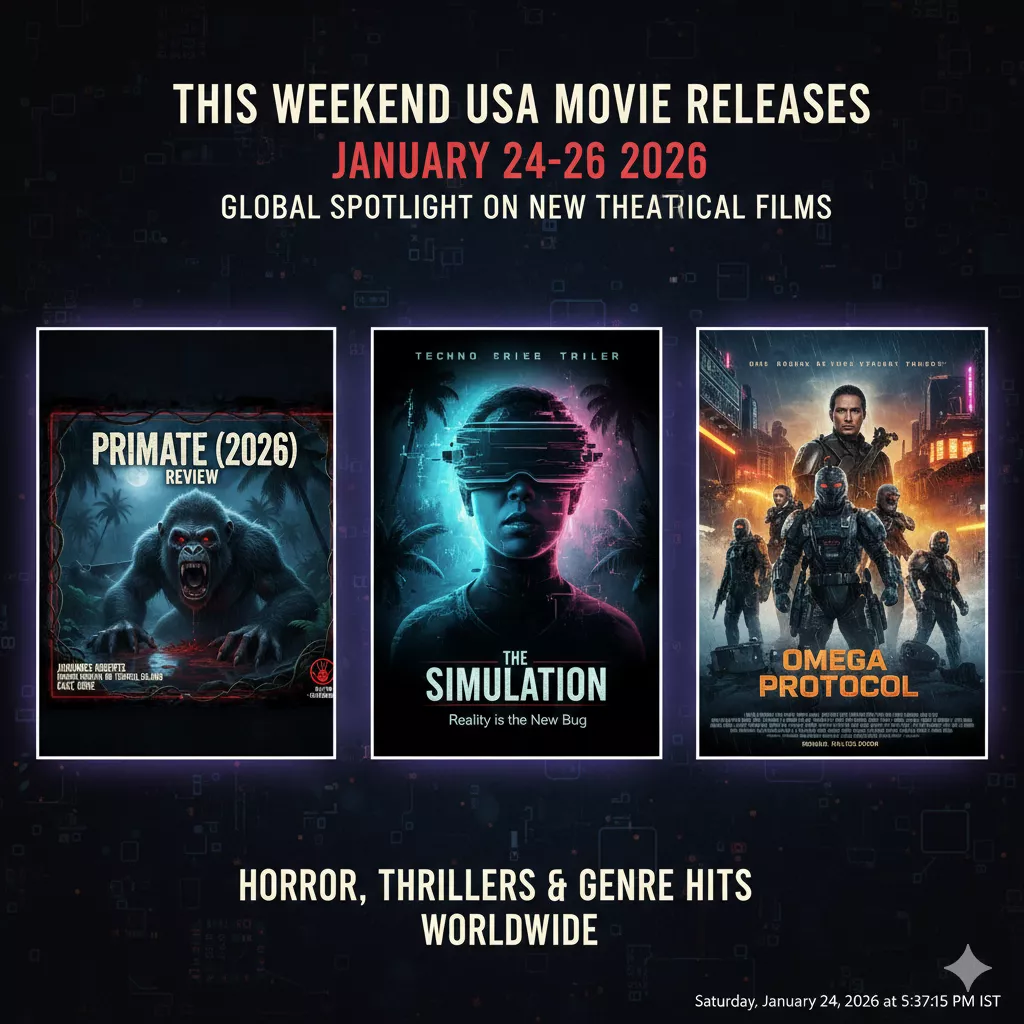 This Weekend USA Movie Releases January 24-26 2026: Global Spotlight on New Theatrical Films