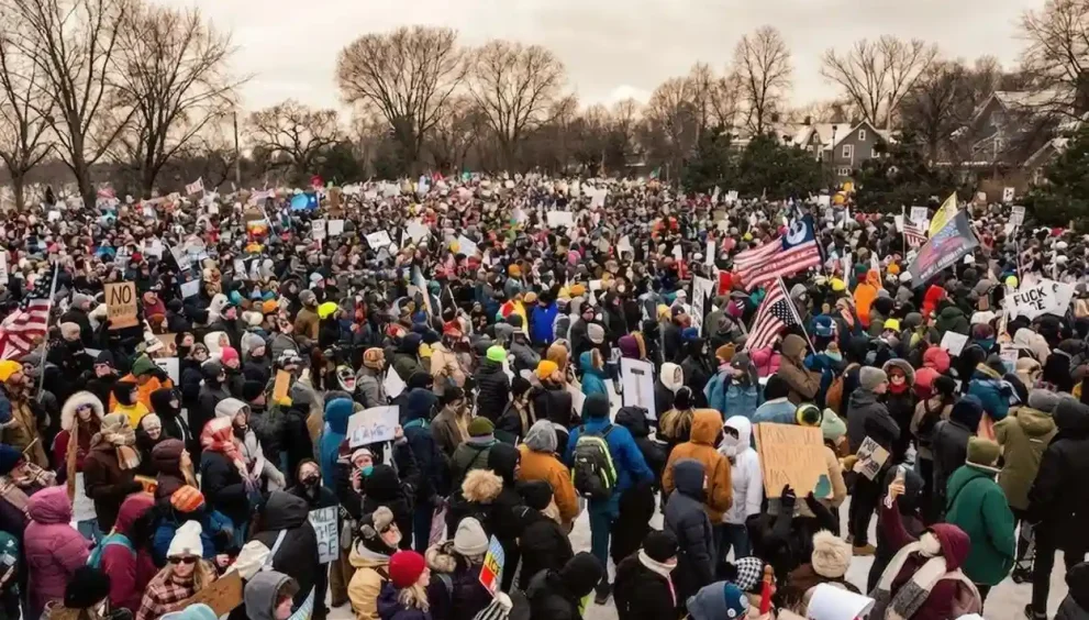 U.S. Ice Protests Escalate Across Cities After Fatal ICE Officer Shooting