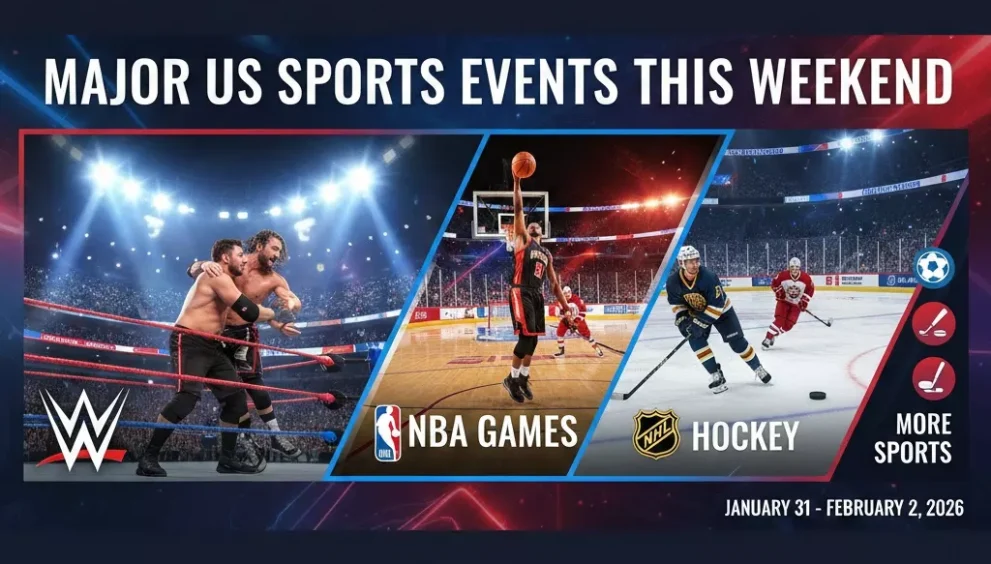 Major US Sports Events This Weekend: WWE, NBA, NHL & More