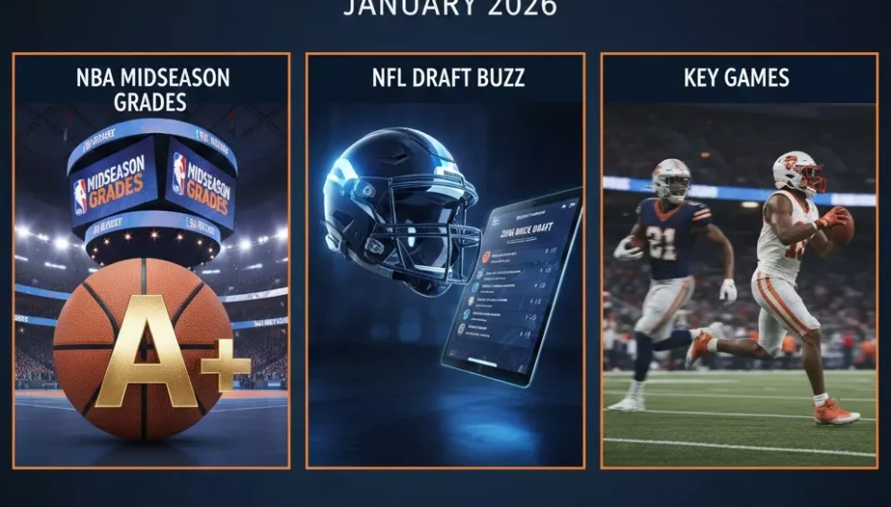 Latest US Sports News January 2026: NBA Midseason Grades, NFL Draft Buzz & Key Games