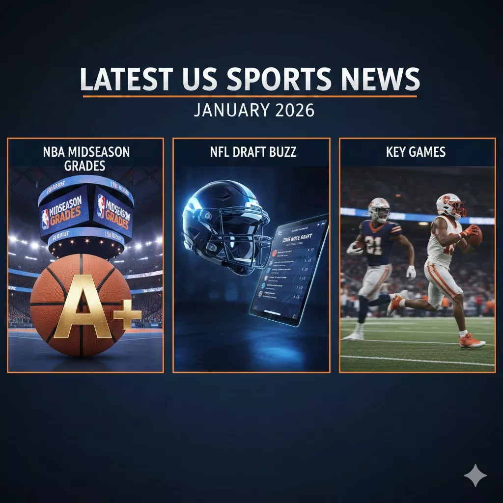 Latest US Sports News January 2026: NBA Midseason Grades, NFL Draft Buzz & Key Games