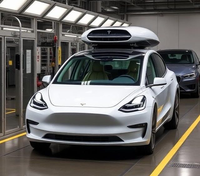 Tesla Cybercab Rolls Off Line at Giga Texas