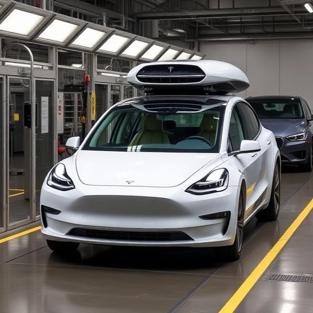 Tesla Cybercab Rolls Off Line at Giga Texas