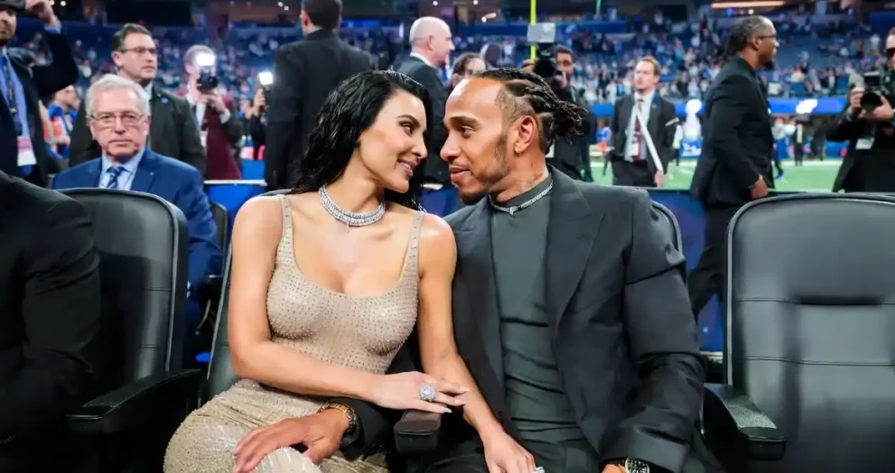Kim Kardashian & Lewis Hamilton’s Super Bowl Romance