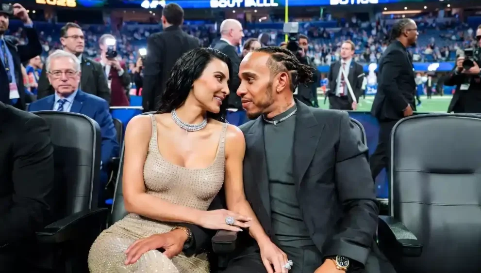 Kim Kardashian & Lewis Hamilton’s Super Bowl Romance