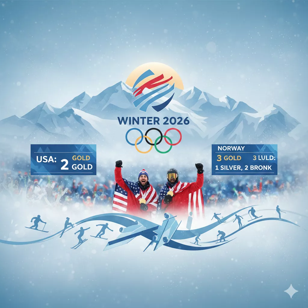 USA Strikes Gold Twice on Day 2 of Winter Olympics