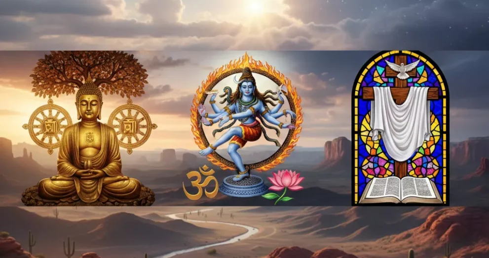 Buddhism vs Hinduism vs Christianity: A Deep Comparison