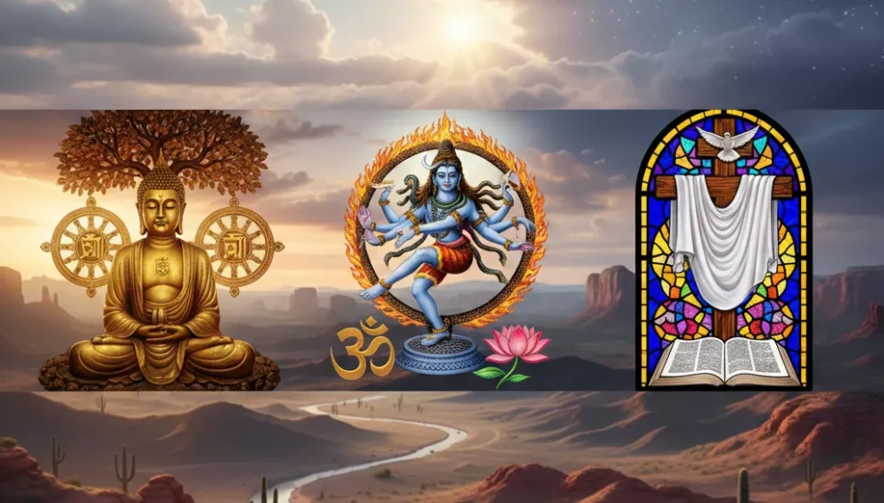 Buddhism vs Hinduism vs Christianity: A Deep Comparison