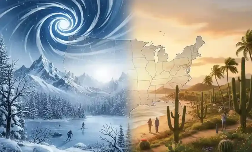 Frigid North, Milder South: US Weather Pattern This Week