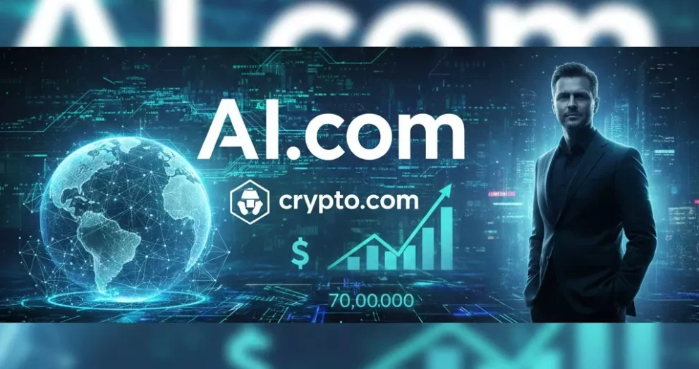 AI.com Sold for $70 Million: Crypto.com CEO Kris Marszalek Sets New Record in Historic Domain Deal