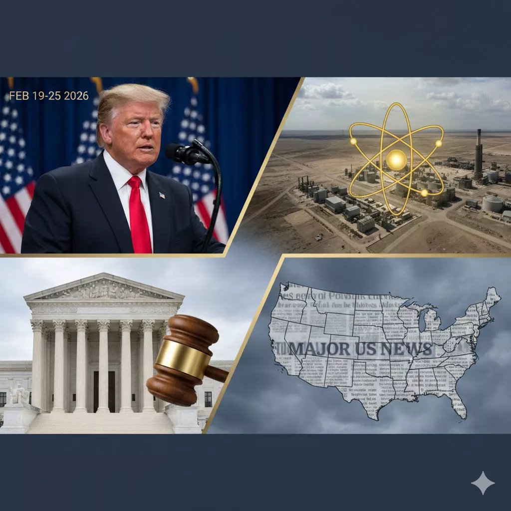 Major US News Feb 19–25 2026: Trump, Supreme Court, Iran