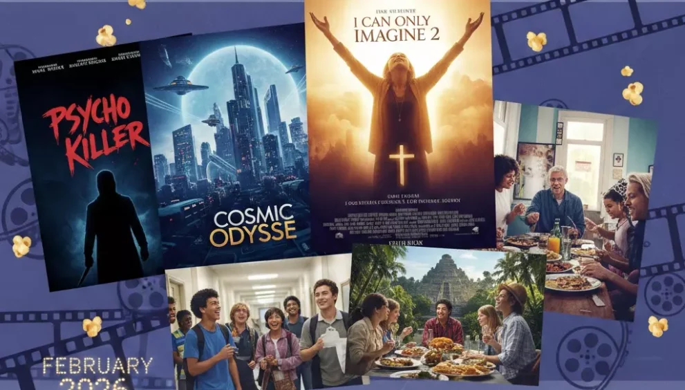 Major Movie Releases This Week (February 2026): Must-See Films Hitting Theaters Now – I Can Only Imagine 2, Psycho Killer & More
