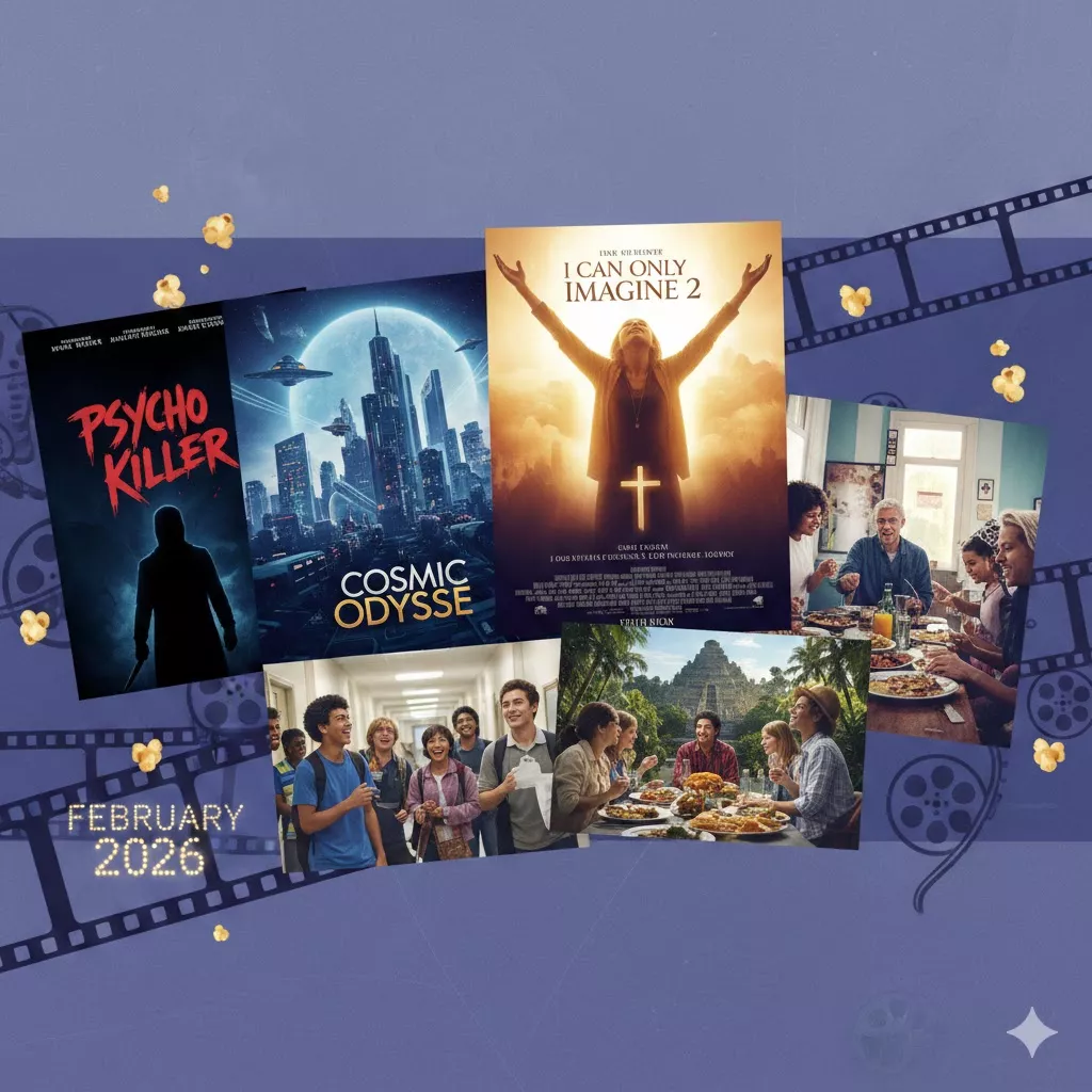 Major Movie Releases This Week (February 2026): Must-See Films Hitting Theaters Now – I Can Only Imagine 2, Psycho Killer & More