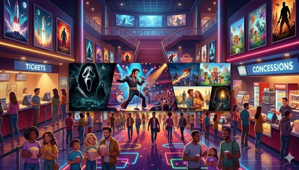 USA Movie Releases This Weekend : Scream 7, Elvis Concert & More