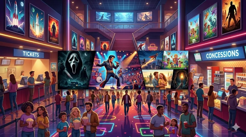 USA Movie Releases This Weekend : Scream 7, Elvis Concert & More