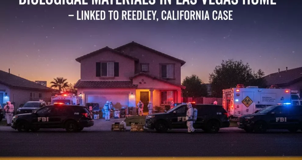 FBI Raid Finds Suspected Illegal Biological Materials in Las Vegas Home
