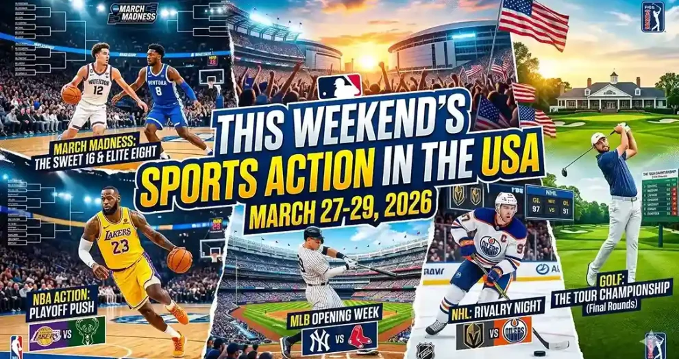 USA Sports This Weekend (Mar 27–29, 2026): Top Action