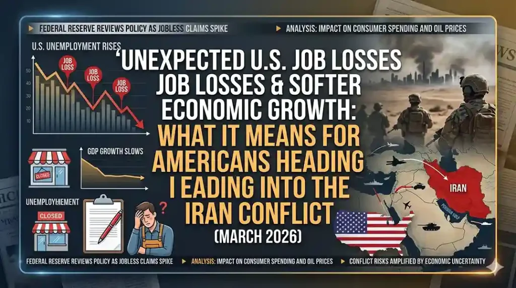 US Job Losses 2026: Iran Conflict Slows Growth & Hiring