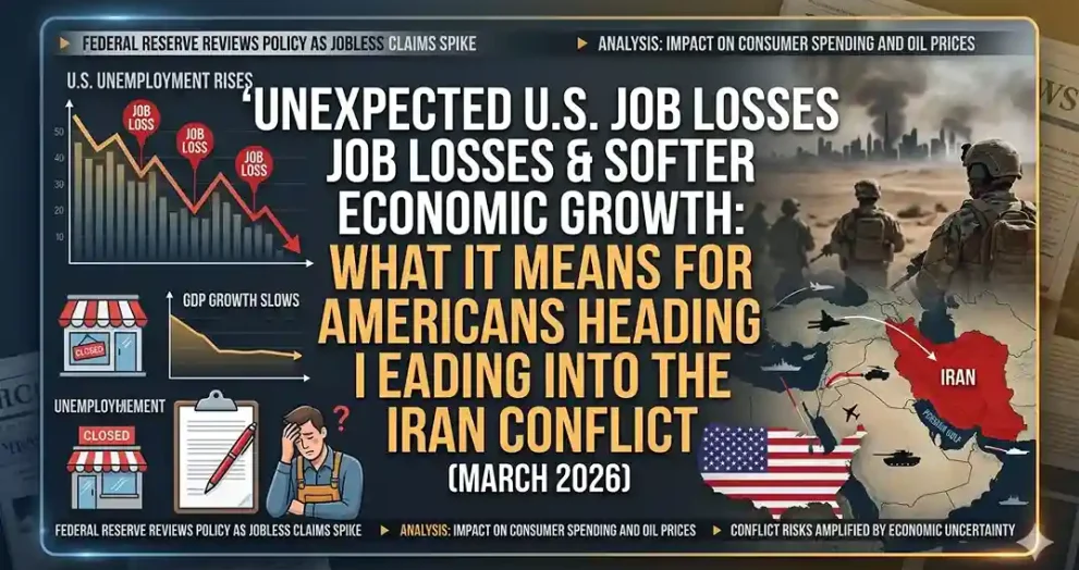 US Job Losses 2026: Iran Conflict Slows Growth & Hiring