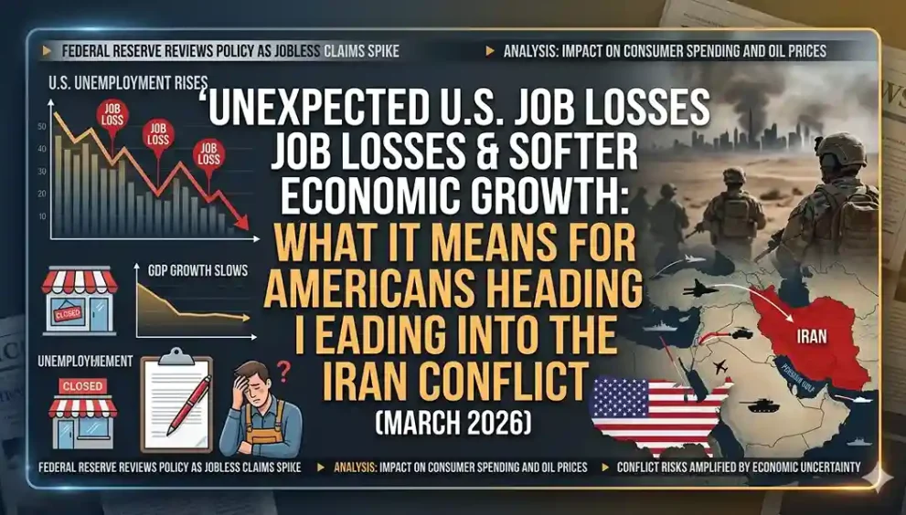 US Job Losses 2026: Iran Conflict Slows Growth & Hiring