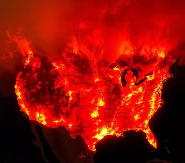 US Wildfires Rage as Severe Storm Threats Grow