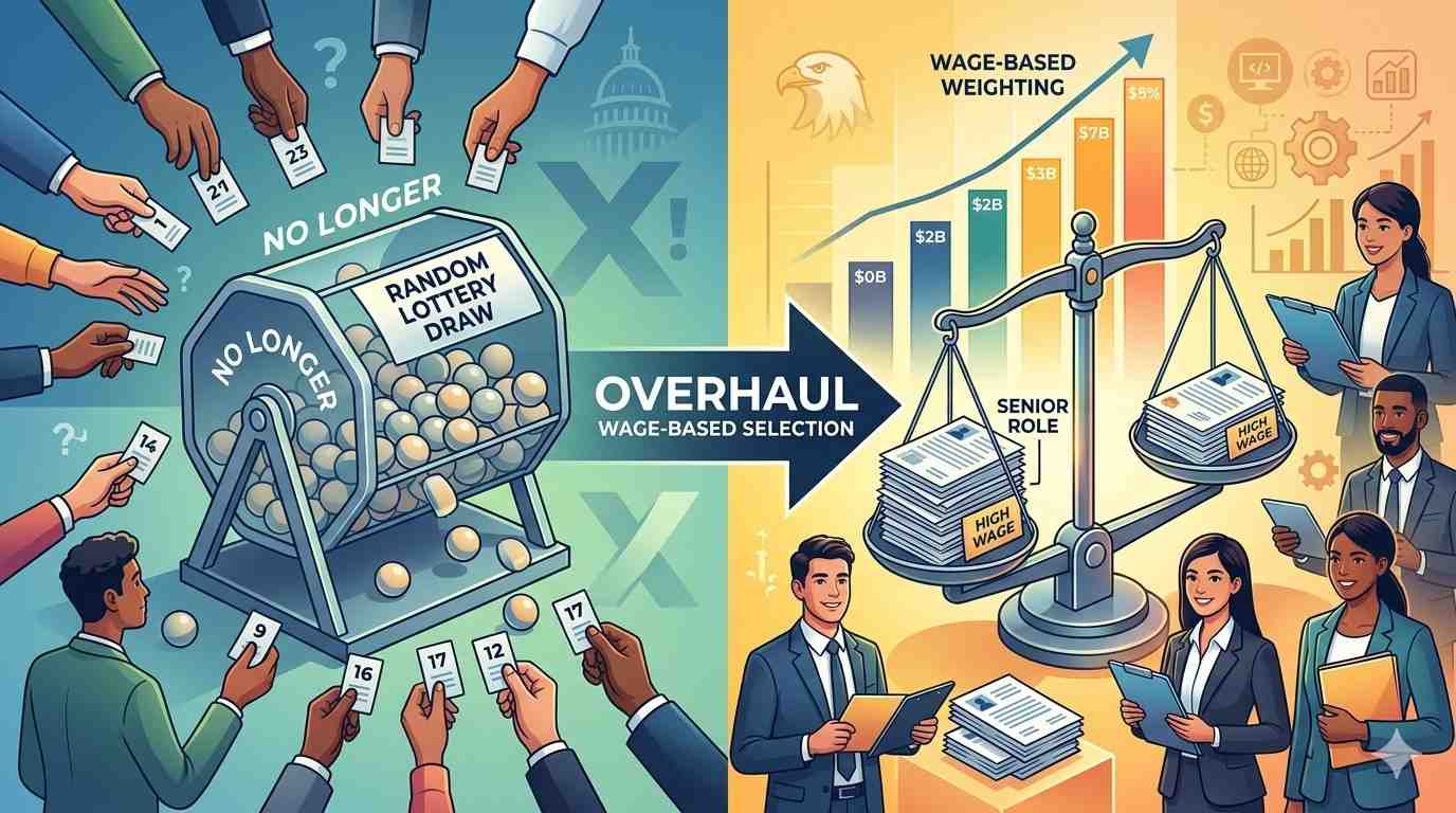 US Scraps H-1B Lottery System: Wage-Based Selection Introduced for FY 2027