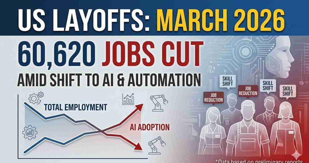US Layoffs March 2026: 60,620 Jobs Cut Amid AI Shift