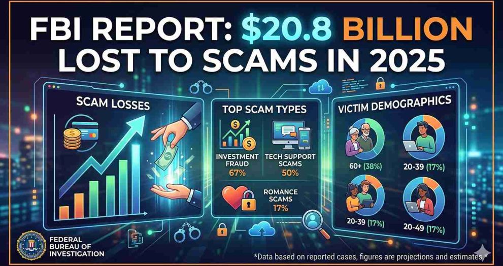 FBI Report: $20.8B Lost to Scams in 2025