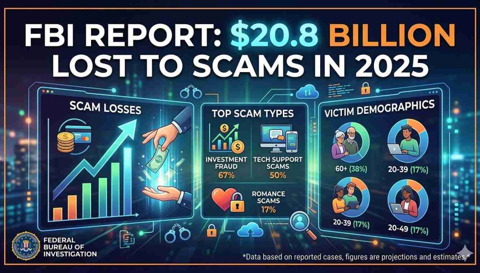 FBI Report: $20.8B Lost to Scams in 2025