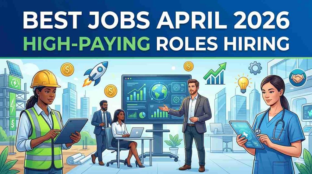 Best Jobs April 2026: High-Paying Roles Hiring