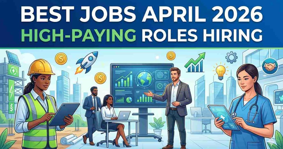 Best Jobs April 2026: High-Paying Roles Hiring