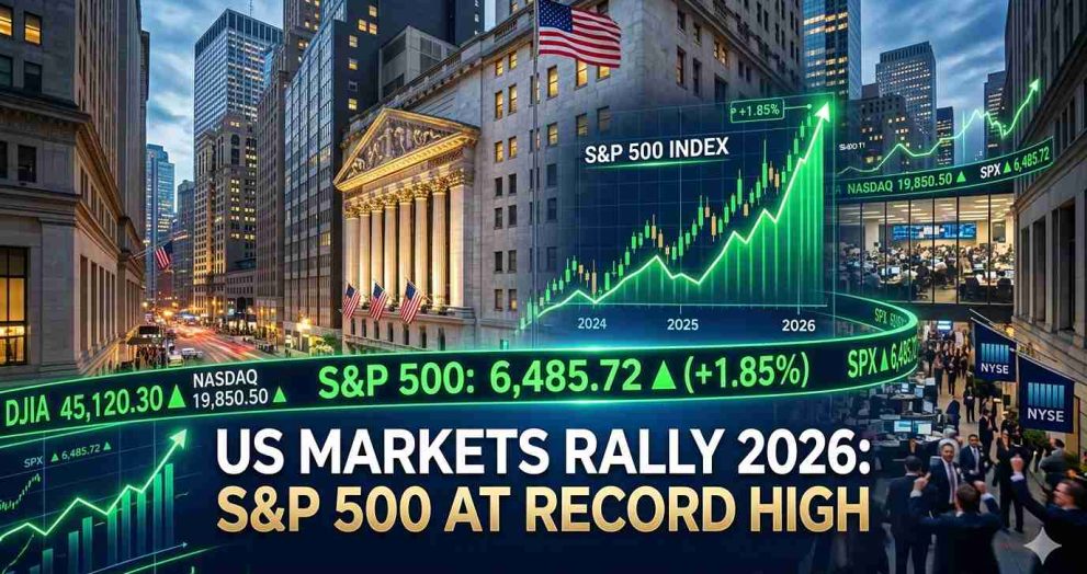 US Markets Rally 2026: S&P 500 at Record High