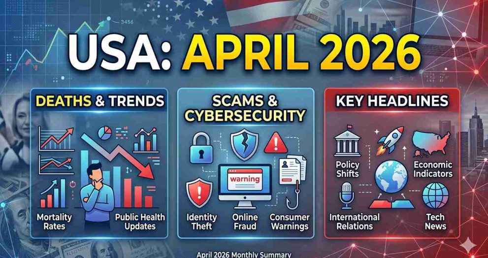 April 2026 USA: Deaths, Scams & Key Headlines