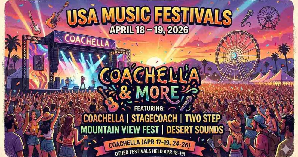 USA Music Festivals Apr 18–19: Coachella & More